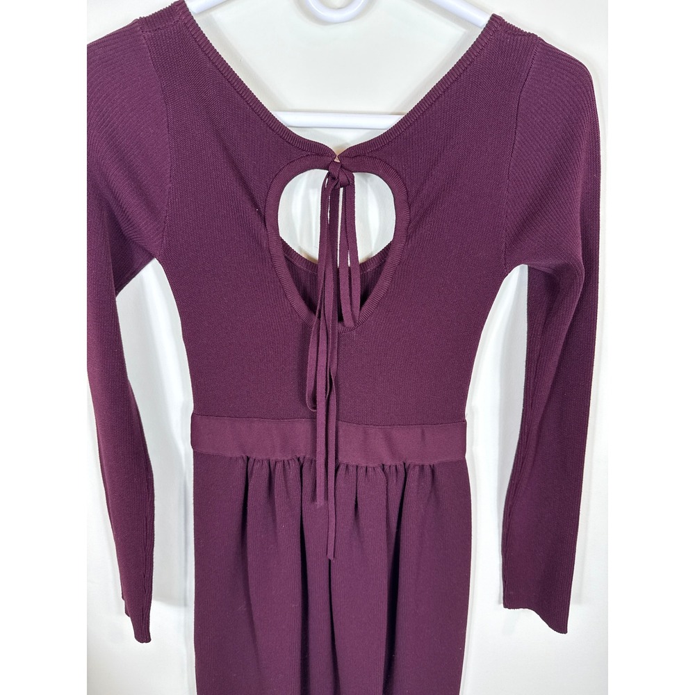 Proenza Schouler White Label Plum Ribbed Midi Dress Women‎ Size XS - Picture 5 of 9